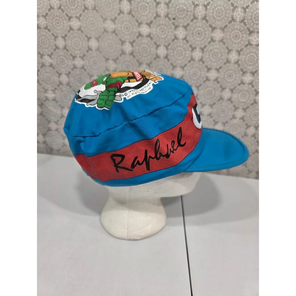 Kids Teenage‎ Mutant Ninja Turtles Raphael Blue Baseball Cap One Size 1990 READ